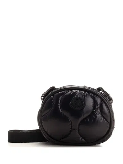 Shop Moncler Delilah Shoulder Bag In Black