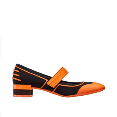 Shop Dior Roller Logo Pumps In Orange