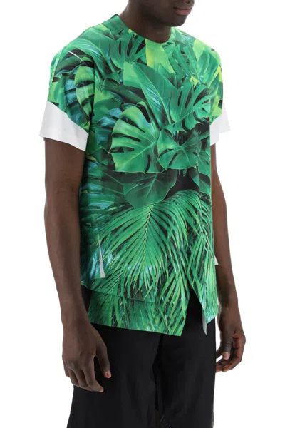 Shop Comme Des Garçons Homme Deux Comme Des Garcons Homme Plus Jungle Print T-shirt With In Green