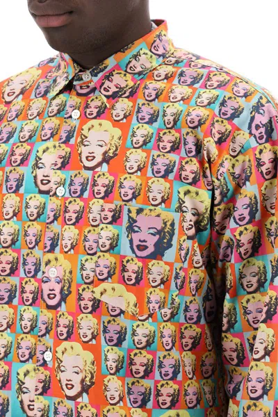 Shop Comme Des Garçons Comme Des Garcons Shirt Marilyn Monroe Printed Shirt In Multicolor