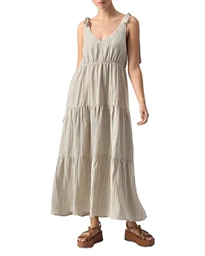 Shop Sanctuary Move Your Body Striped Maxi Dress In Eco Olive