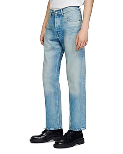 Shop Sandro Faded Jeans In Blue Vintage