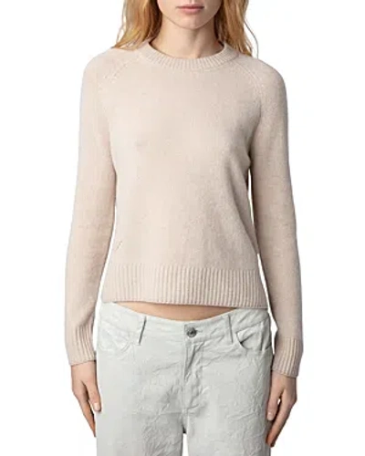 Shop Zadig & Voltaire Sourcy Round Neck Sweater In Scout