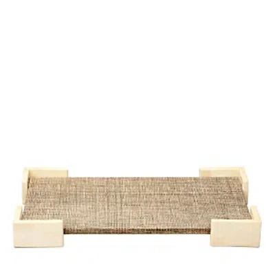 Shop Jamie Young Paradise Bone Tray In Gray