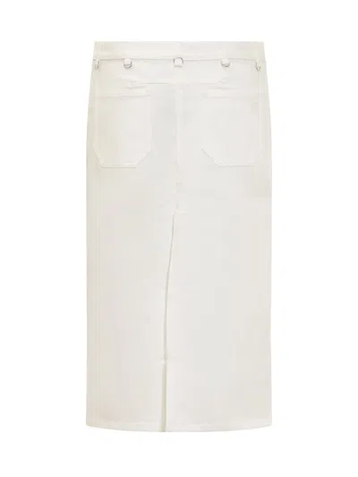 Shop Courrèges Skirts In Heritage White