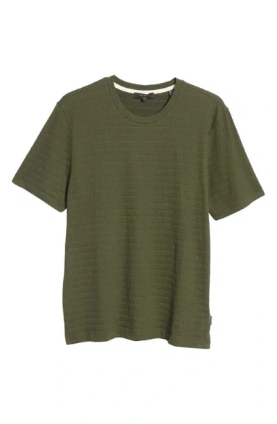 Shop Ted Baker London Kingsrd Crewneck T-shirt In Khaki