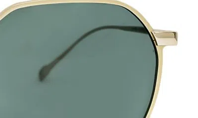 Shop Mita Sustainable Eyewear 53mm Round Sunglasses In Gold/ Matte Gold