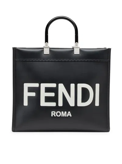 Shop Fendi Totes Bag In Black
