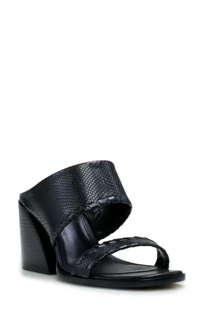 Shop Vince Camuto Kafinny Whipstitch Slide Sandal In Black