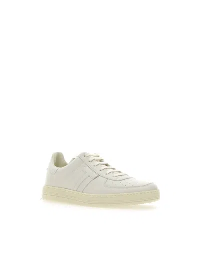 Shop Tom Ford Sneakers In Butter + Cream