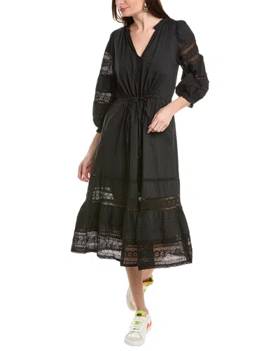 Shop Velvet By Graham & Spencer Chanelle Midi Dress In Black
