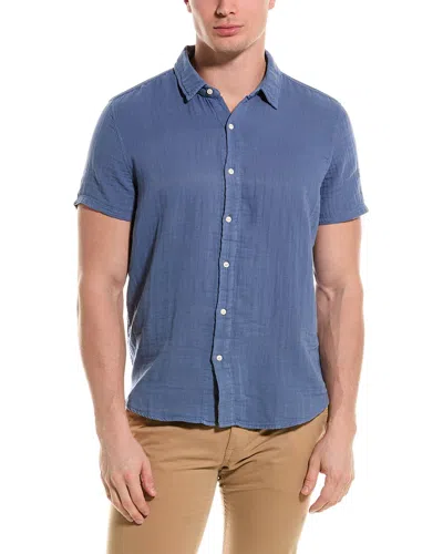 Shop Velvet By Graham & Spencer Christian Shirt In Blue