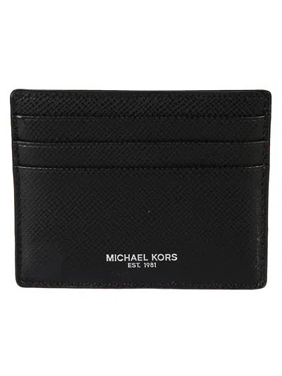 Shop Michael Kors Harrison Card Holder In Black