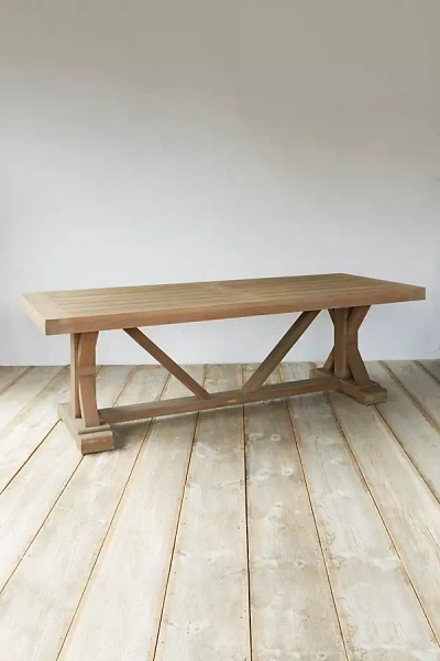 Terrain Trestle Teak Dining Table
