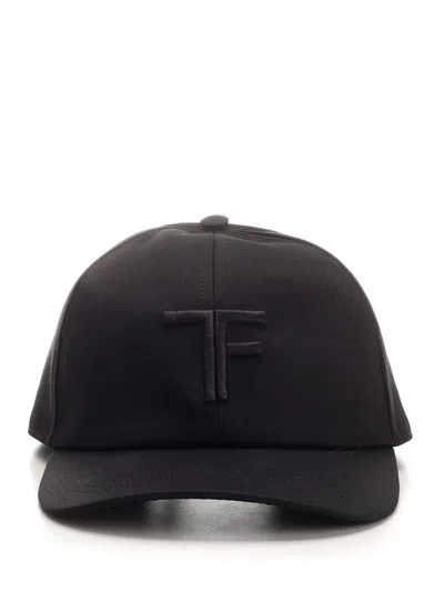 Shop Tom Ford Black Cap With Logo