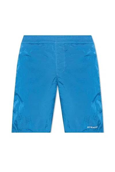 Shop Givenchy Swim Shorts In Blu