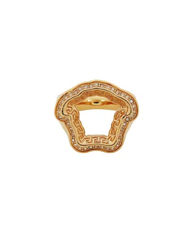 Shop Versace Gold Plated Metal Ring