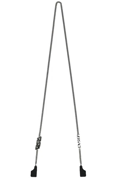 Shop Versace Chain Strap For Wireless Headphones In Black