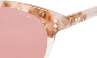 Shop Ted Baker 55mm Round Sunglasses In Blush