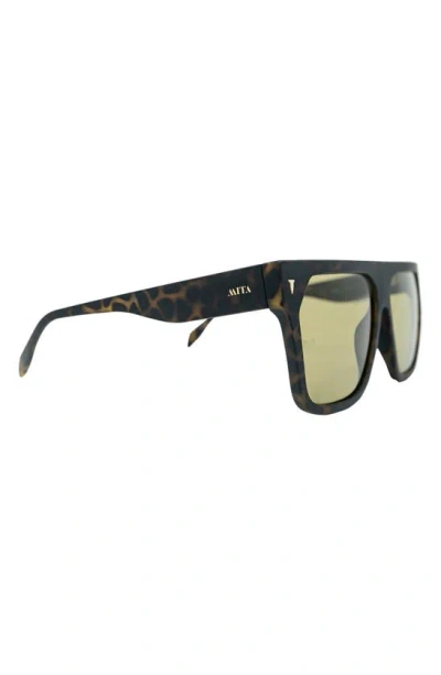 Shop Mita Sustainable Eyewear 59mm Square Sunglasses In Matte Demi/ Matte Demi