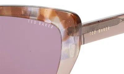 Shop Ted Baker 55mm Cat Eye Sunglasses In Lilac