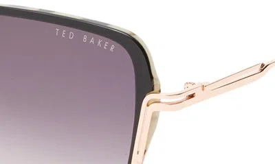 Shop Ted Baker 55mm Square Sunglasses In Black