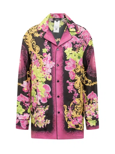 Shop Versace Medusa Orchid Shirt In Default Title
