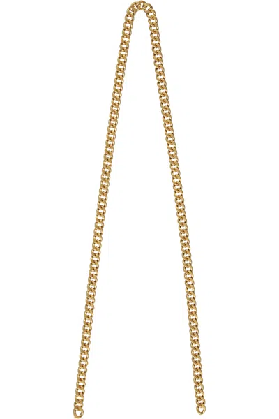 Shop Bottega Veneta Chain Shoulder Strap In Gold