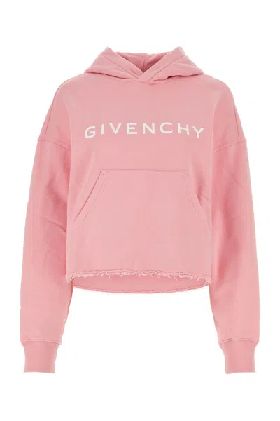 Shop Givenchy Pink Cotton Sweatshirt