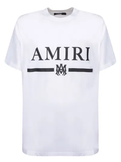 Shop Amiri M.a Bar Logo T-shirt White