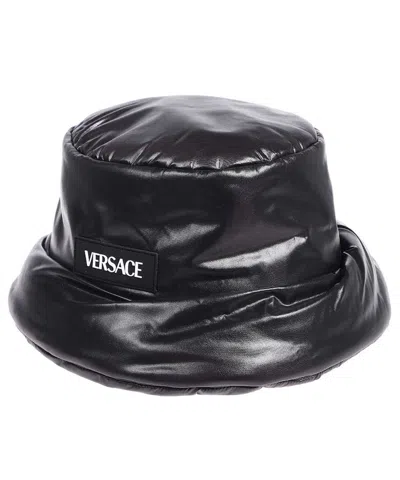 Shop Versace Bucket Hat In Black