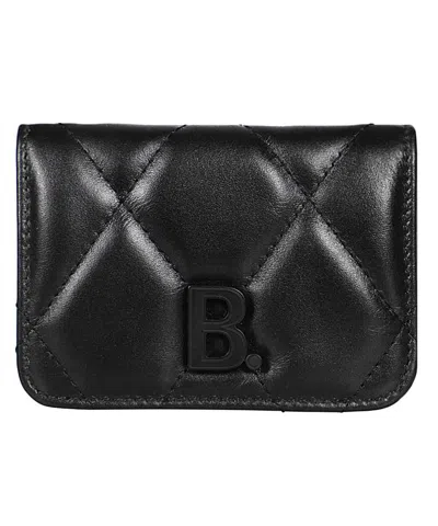 Shop Balenciaga Leather Wallet In Black