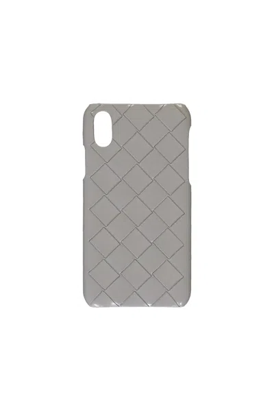 Shop Bottega Veneta Leather Detail Iphone Xs Case In Grey