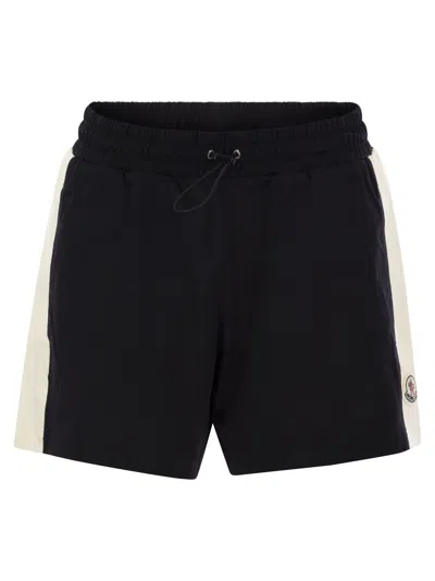 Shop Moncler Jersey Shorts