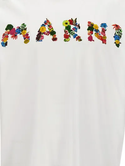 Shop Marni Collage Bouquet T-shirt White