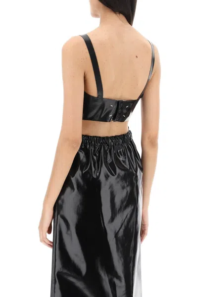 Shop Maison Margiela Latex Top With Bullet Cups