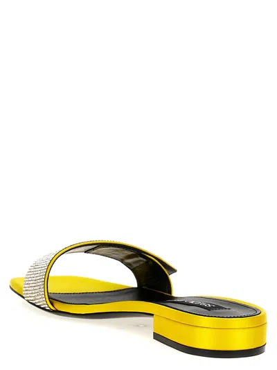 Shop Sergio Rossi Paris Sandals Yellow
