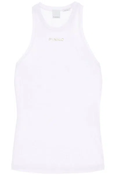 Shop Pinko Top Smanicato Con Logo