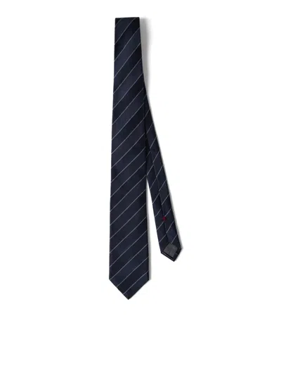 Shop Brunello Cucinelli Tie In Blue