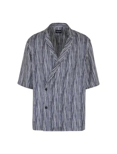 Shop Giorgio Armani Shirt In Grey