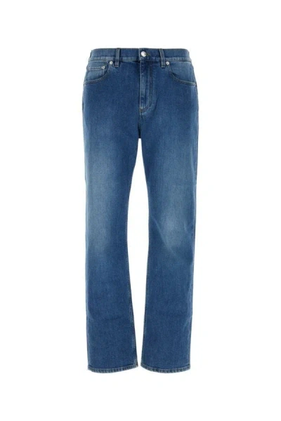 Shop Burberry Man Jeans In Blue