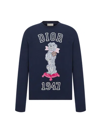 Shop Dior Christian  Men Bobby Sweater In Blue