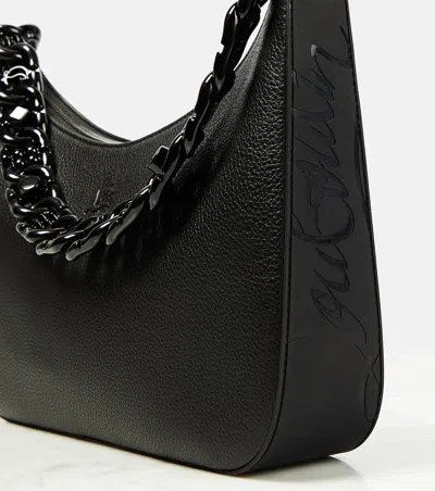 Shop Dior Christian  Women Large Loubila Chain Leather Shoulder Bag In Black