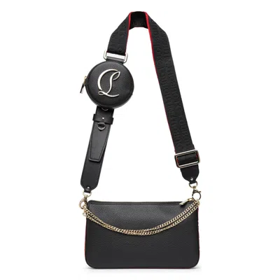 Shop Dior Christian  Women Loubila Hybrid Leather Shoulder Bag In Black