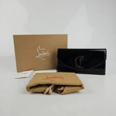 Shop Dior Christian  Women Small Loubi54 Logo Patent Leather Bag In Black