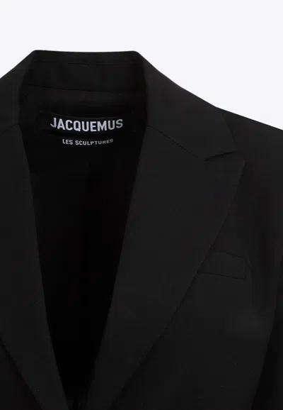 Shop Jacquemus Bari Blazer Mini Dress In Black