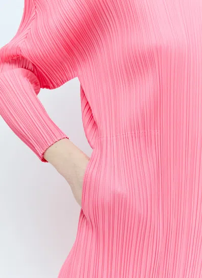 Shop Issey Miyake Pleats Please  Women Monthly Colors: February Midi Dress In Pink