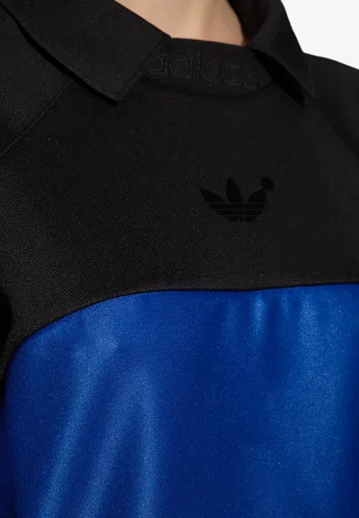 Shop Adidas Originals Blue Version Maxi Dress In Black