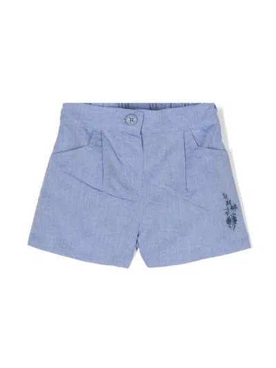 Shop Etro Kids Shorts In Blue