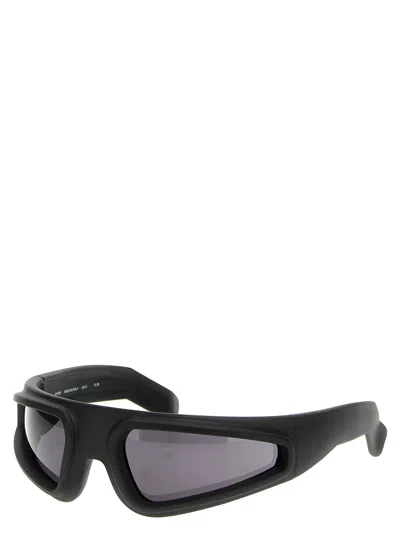 Shop Rick Owens 'ryder' Sunglasses In Black